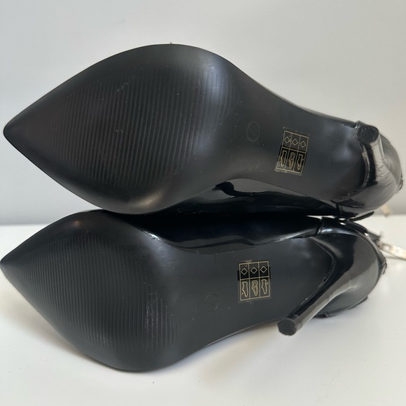 Dolls Kill Public Desire Lace + Mesh Patent Boots Sz. 6.5 NWOT - Picture 7 of 9